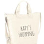 Personalised Any Text Canvas Tote Bag, thumbnail 4 of 4
