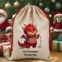 Personalised Wales Dragon And Welsh Sheep In Christmas Lights, thumbnail 8 of 11