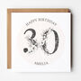 30th Birthday Card In Blush And Grey, thumbnail 1 of 2