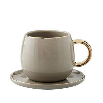 Valentina Grey And Gold Espresso Cup, 3 of 4