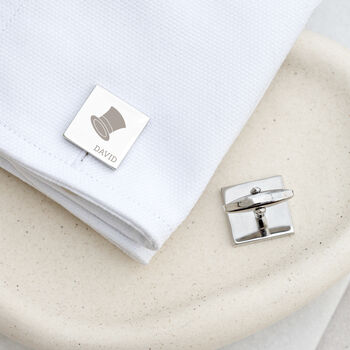 Personalised Iconic Silver Plated Cufflinks, 4 of 11