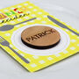 Personalised Dinner Decision Maker Wooden Flip Coin, thumbnail 2 of 5