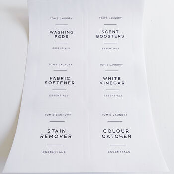8cm X 8cm White Personalised Kitchen Jar Labels, 4 of 5
