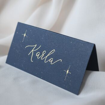 Personalised Celestial Handwritten Place Name Cards X 10, 3 of 6