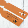 Lifetime Of Adventures Personalised Leather Luggage Tag, thumbnail 2 of 3