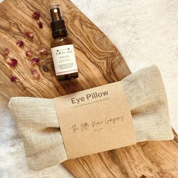 Linen Eye Pillow And Aromatherapy Mist Relaxation Set, 3 of 12