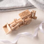Personalised Wooden New Baby Tractor Toy, thumbnail 3 of 4