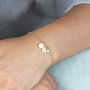 Personalised Pave Pearl Charm Bracelet, thumbnail 2 of 6
