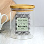 Abstract Design Personalised Glass Jar Bamboo Lid, thumbnail 4 of 9