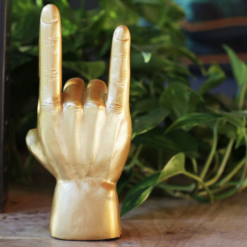 Gold Rock On Accessories Stand And Gift Box, 2 of 5
