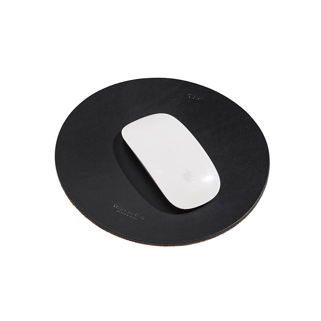 Personalised Leather Mouse Mat By Man Gun Bear Notonthehighstreet