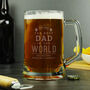 Personalised Best Dad In The World Pint Tankard, thumbnail 1 of 2
