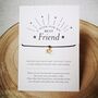 Best Friend Wish Bracelet Gold Plated Star, thumbnail 1 of 2