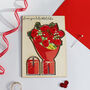 Pop Out Wooden Keepsake Roses Card, thumbnail 4 of 9