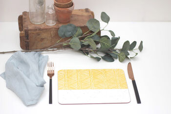 Sgraffito Style Placemat Set, 2 of 7