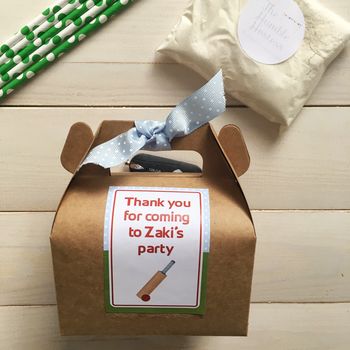 Personalised Cricket Baking Kit Party Bag, 2 of 4
