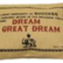 Small Jute 'Dream A Great Dream' Quote Cushion, thumbnail 2 of 3