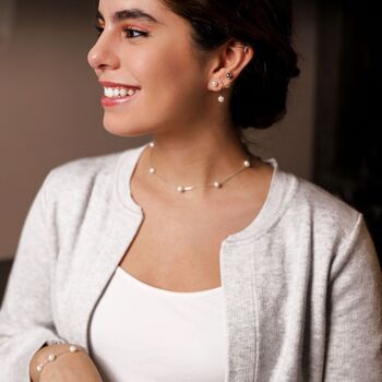 Freshwater Pearl Stud Earrings, 3 of 6