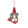 Handmade Felt Clarence The Christmas Cat Decoration, thumbnail 1 of 2