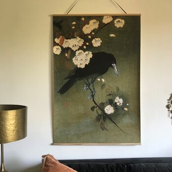 Maitri Canvas Wall Hanging The Crow, 2 of 2