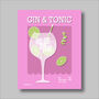 Gin And Tonic Print Four Colour Options, thumbnail 2 of 8