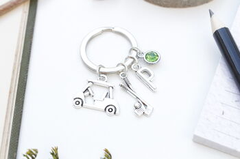 Personalised Golf Keyring Golfing Gift, 7 of 9