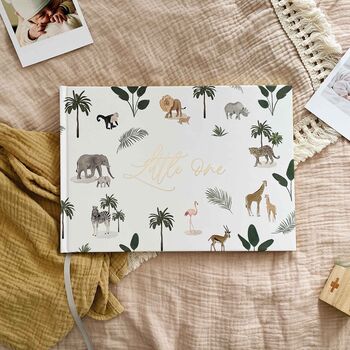 Baby Memory Book Jungle With Gold Foil, 3 of 12