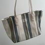 Personalised Stripe Tote Shoulder Beach Bag, thumbnail 4 of 5