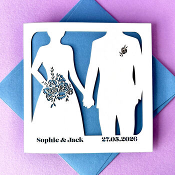 Personalised Wedding Couple Card, 2 of 4