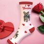 I Love Yorkies Socks Yorkshire Terrier Novelty Gift, thumbnail 1 of 6