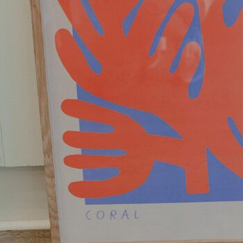 Red Coral Plant Print 50cm X 70cm, 2 of 2
