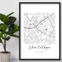 Personalised Where It All Began, Anniversary Gift Map Print, thumbnail 3 of 4