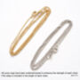 14ct Gold Cable Chain Necklace, Yellow Or White Gold, thumbnail 3 of 3