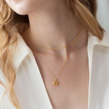 Twisted Chain Necklace In Sterling Silver And Gold, 6 of 10