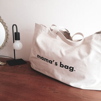 Oversized Canvas Tote Mama's Bag, 7 of 7