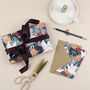 Christmas Doves And Florals Wrapping Paper, thumbnail 2 of 3