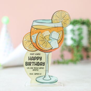 Personalised Cocktail Card, Aperol Spritz, 2 of 7