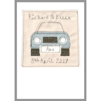 Personalised Car Wedding Or Anniversary Card, 12 of 12