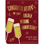 Golden Wedding Anniversary Champagne Gift, thumbnail 2 of 7