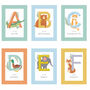 Personalised Alphabet Animal Nursery Print And Frame, thumbnail 2 of 6