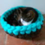 Cat Bed Crochet Wool Chunky Yarn Choice Of Colours, thumbnail 7 of 8