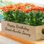Personalised Wooden Three Plant Pot Holder, thumbnail 1 of 4
