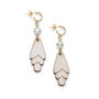 'Tegen' Sustainable Wood And Pearl Earrings, thumbnail 4 of 12