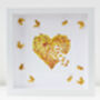 Butterfly Heart Of Gold Thank You Picture, Personalised, thumbnail 3 of 8