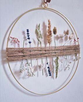 Nude, Dried Flower Hoop, 3 of 4