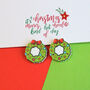 Mix And Match Christmas Stud Acrylic Earrings, thumbnail 12 of 12