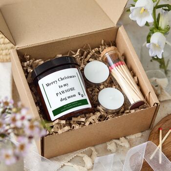 Merry Christmas Scented Soy Wax Candle For Dog Mum, Dog Lover Gift, 3 of 8