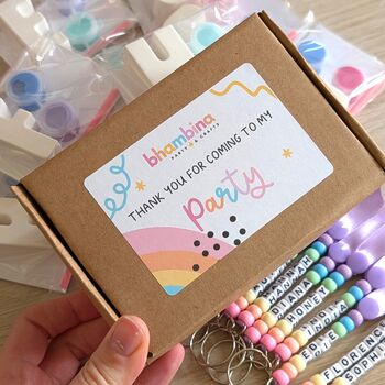 Personalised Paint Your Own Initial Party Favour Box, 4 of 6