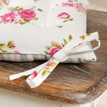 Helmsley Blush Floral Dining Seat Pads, 7 of 7