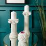 Column Ionic Ceramic Candle Holder White, thumbnail 1 of 5